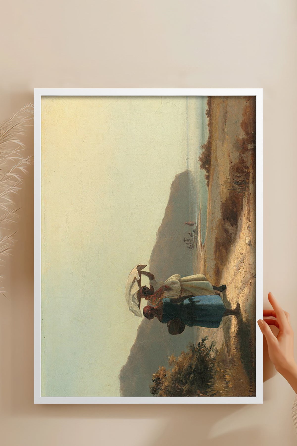 HOMEPACK Ahşap Çerçeveli Tablo Çerçeveli Poster Sanatsal Modern Duvar Dekoru BEK-8314