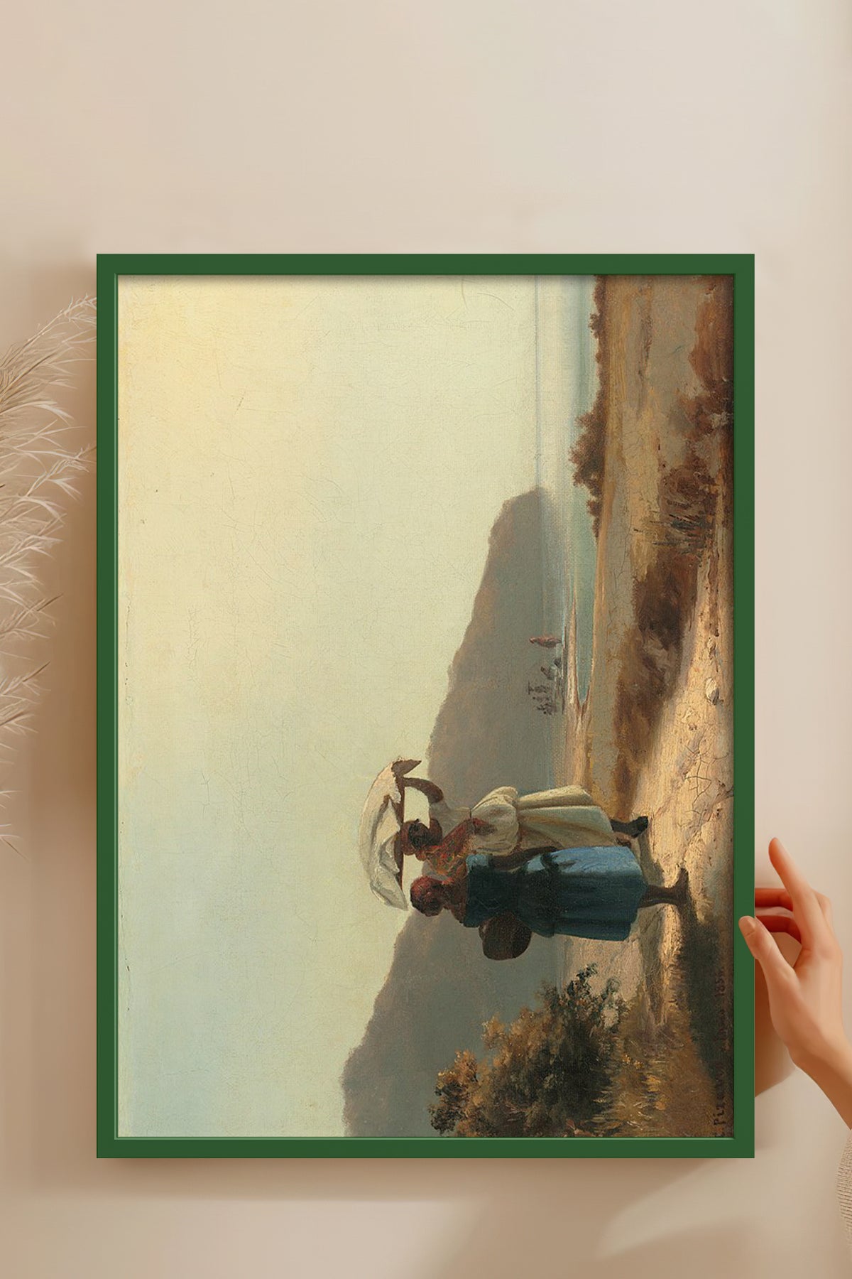 HOMEPACK Ahşap Çerçeveli Tablo Çerçeveli Poster Sanatsal Modern Duvar Dekoru BEK-8314