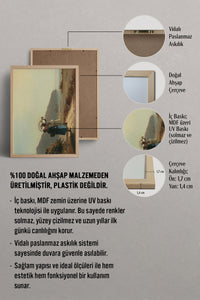 HOMEPACK Ahşap Çerçeveli Tablo Çerçeveli Poster Sanatsal Modern Duvar Dekoru BEK-8314