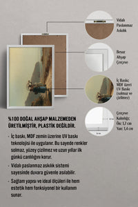 HOMEPACK Ahşap Çerçeveli Tablo Çerçeveli Poster Sanatsal Modern Duvar Dekoru BEK-8314