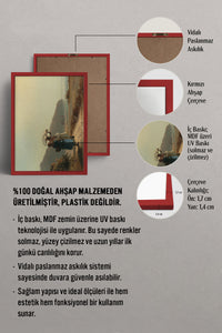 HOMEPACK Ahşap Çerçeveli Tablo Çerçeveli Poster Sanatsal Modern Duvar Dekoru BEK-8314