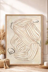 HOMEPACK Ahşap Çerçeveli Tablo Çerçeveli Poster Sanatsal Modern Duvar Dekoru BEK-8315