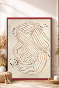 HOMEPACK Ahşap Çerçeveli Tablo Çerçeveli Poster Sanatsal Modern Duvar Dekoru BEK-8315
