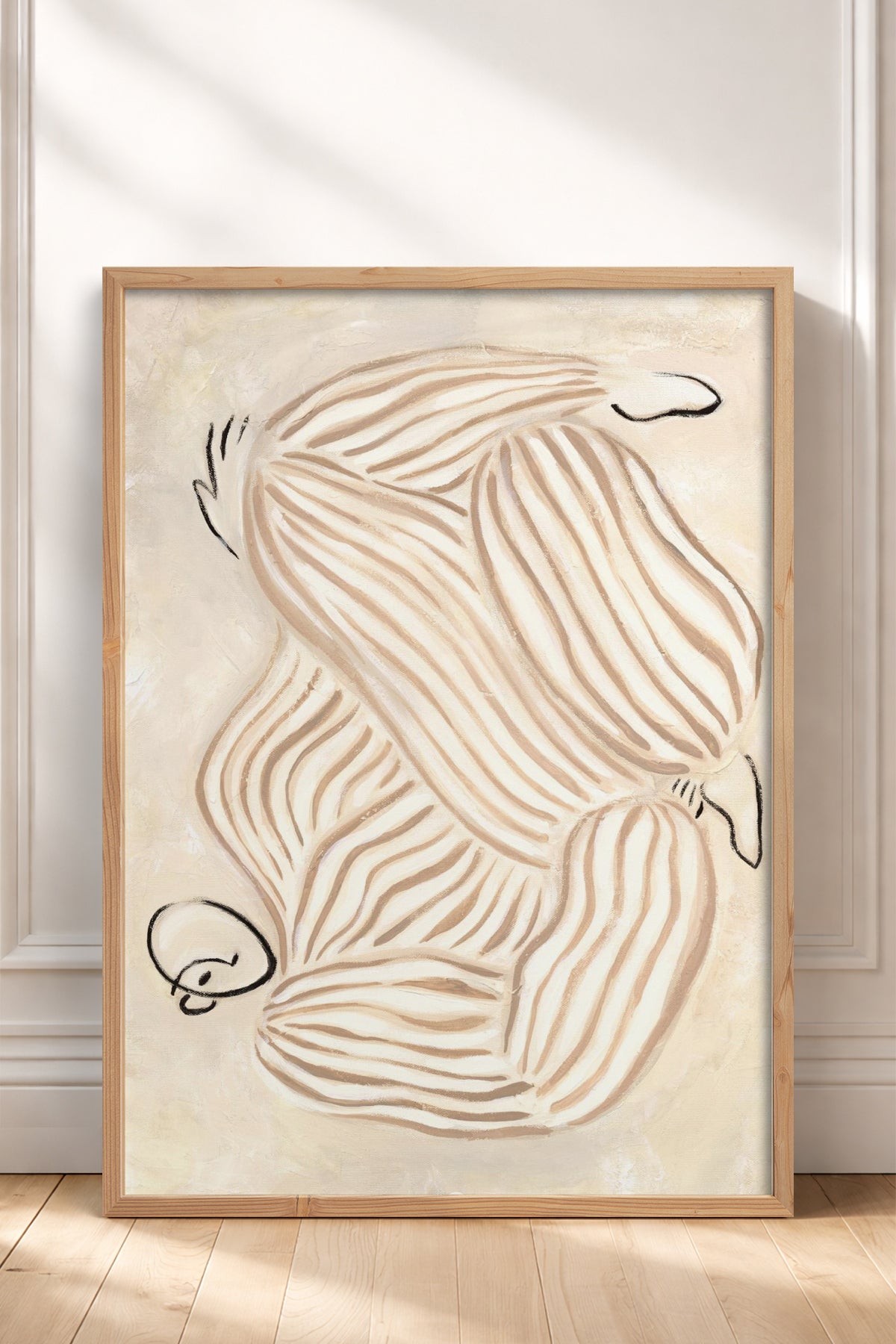 HOMEPACK Ahşap Çerçeveli Tablo Çerçeveli Poster Sanatsal Modern Duvar Dekoru BEK-8315