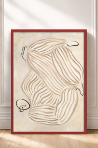 HOMEPACK Ahşap Çerçeveli Tablo Çerçeveli Poster Sanatsal Modern Duvar Dekoru BEK-8315