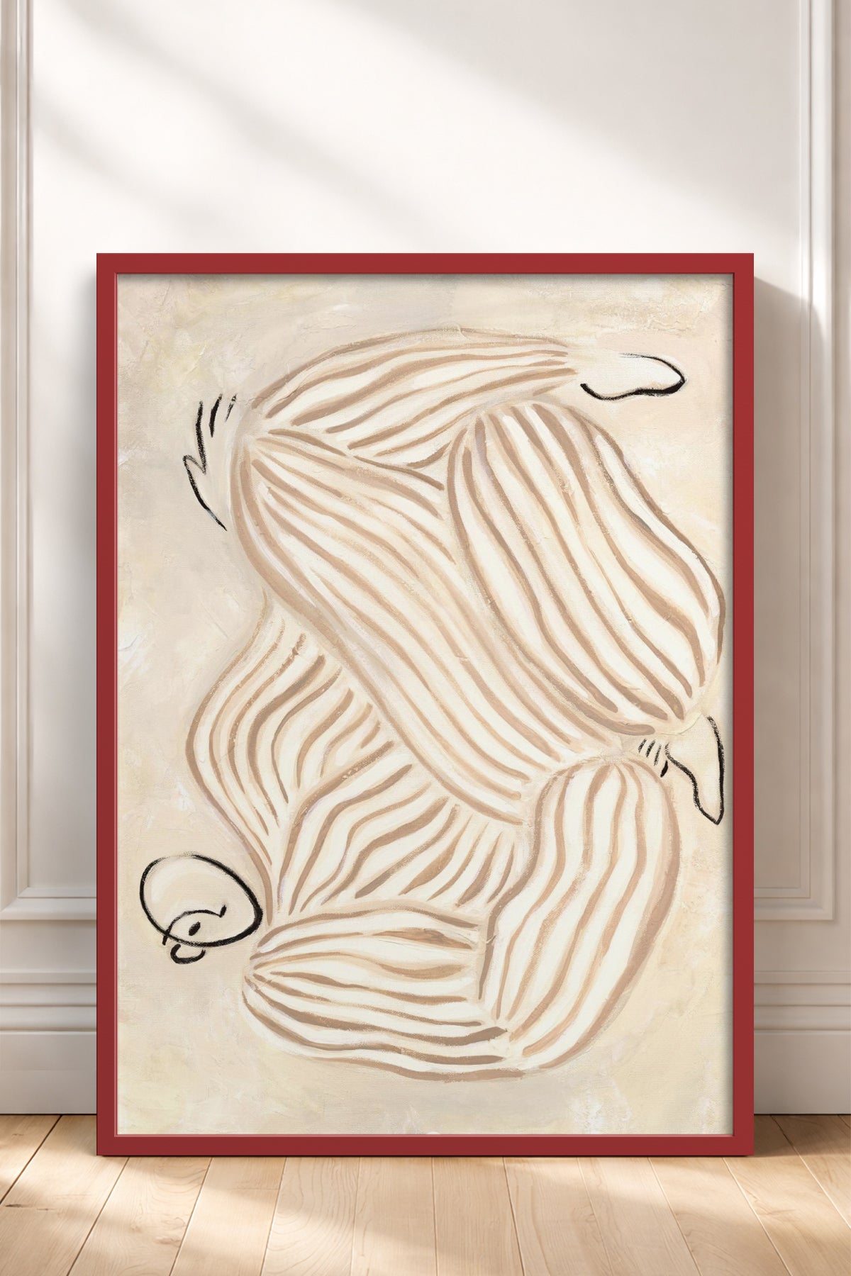 HOMEPACK Ahşap Çerçeveli Tablo Çerçeveli Poster Sanatsal Modern Duvar Dekoru BEK-8315