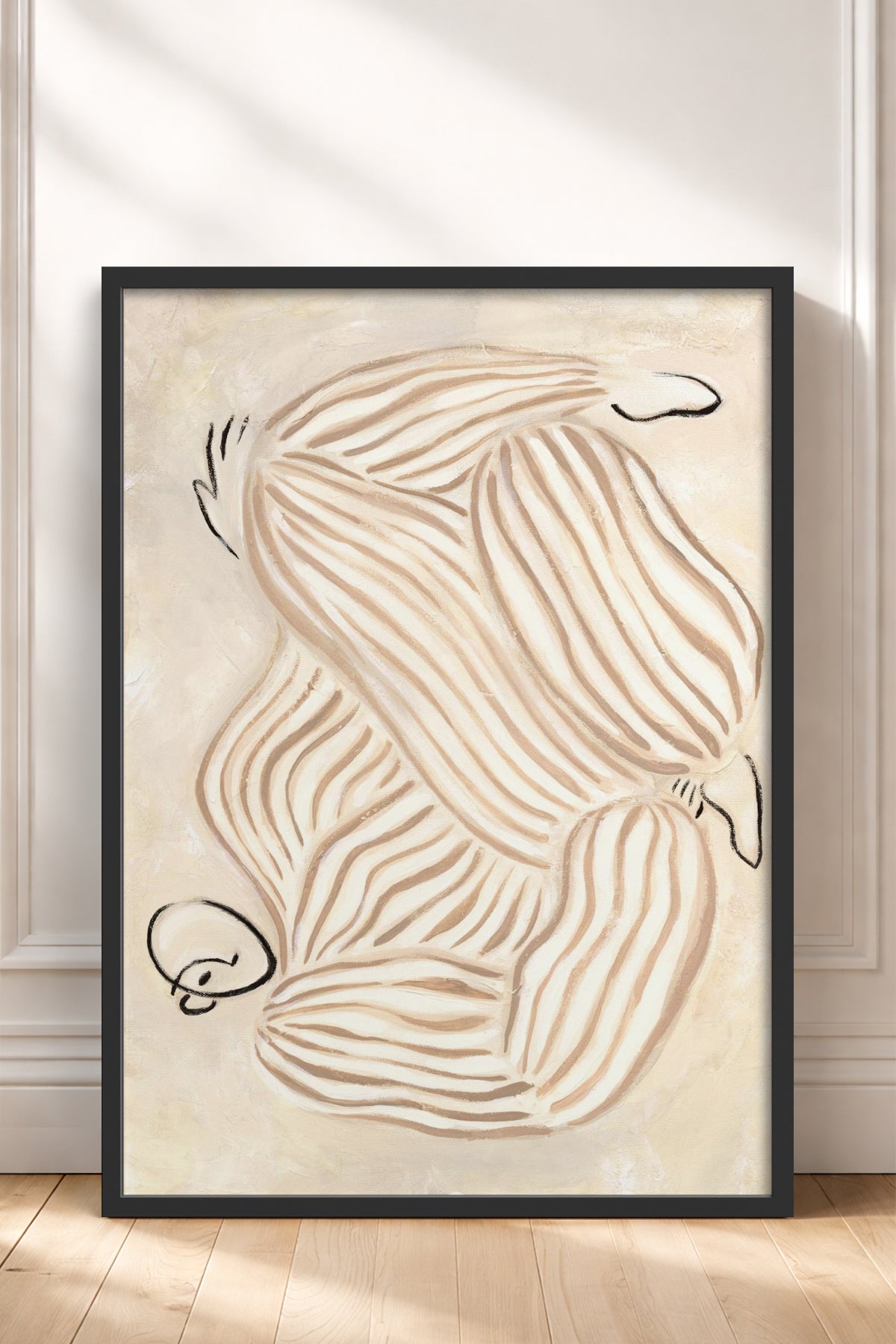 HOMEPACK Ahşap Çerçeveli Tablo Çerçeveli Poster Sanatsal Modern Duvar Dekoru BEK-8315