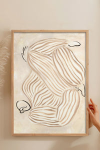 HOMEPACK Ahşap Çerçeveli Tablo Çerçeveli Poster Sanatsal Modern Duvar Dekoru BEK-8315