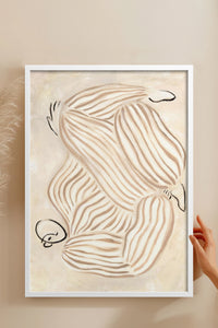 HOMEPACK Ahşap Çerçeveli Tablo Çerçeveli Poster Sanatsal Modern Duvar Dekoru BEK-8315