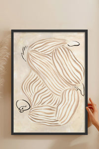 HOMEPACK Ahşap Çerçeveli Tablo Çerçeveli Poster Sanatsal Modern Duvar Dekoru BEK-8315