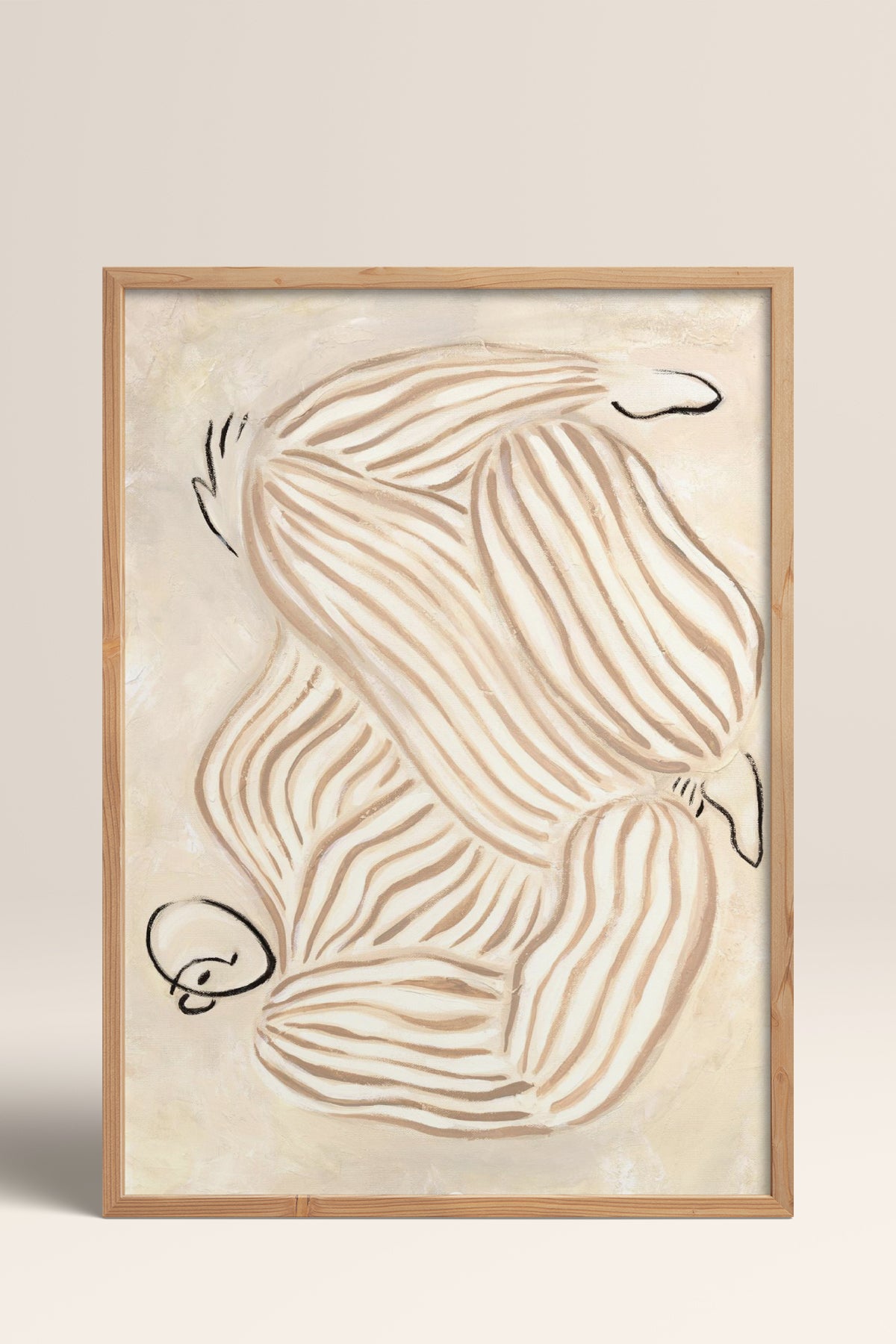 HOMEPACK Ahşap Çerçeveli Tablo Çerçeveli Poster Sanatsal Modern Duvar Dekoru BEK-8315