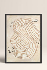 HOMEPACK Ahşap Çerçeveli Tablo Çerçeveli Poster Sanatsal Modern Duvar Dekoru BEK-8315