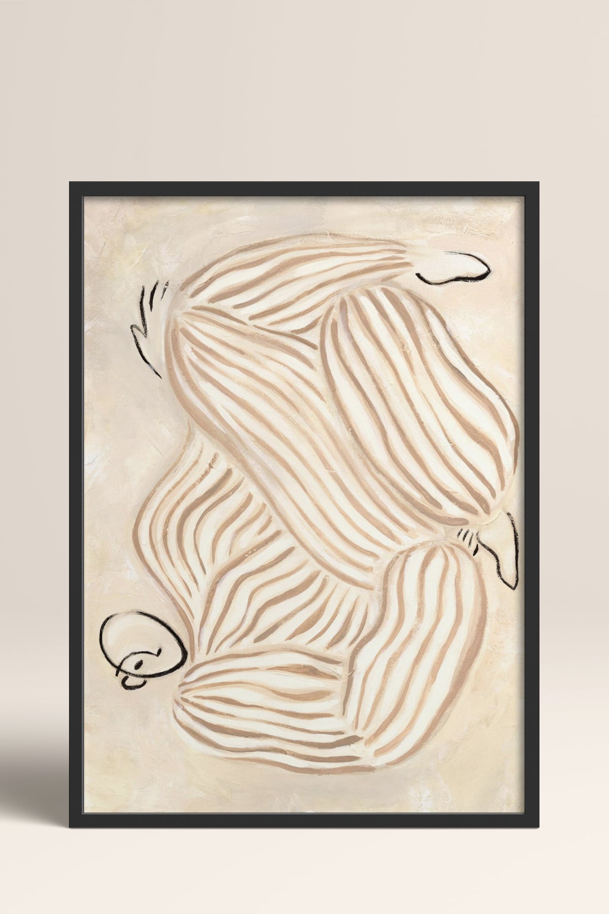 HOMEPACK Ahşap Çerçeveli Tablo Çerçeveli Poster Sanatsal Modern Duvar Dekoru BEK-8315