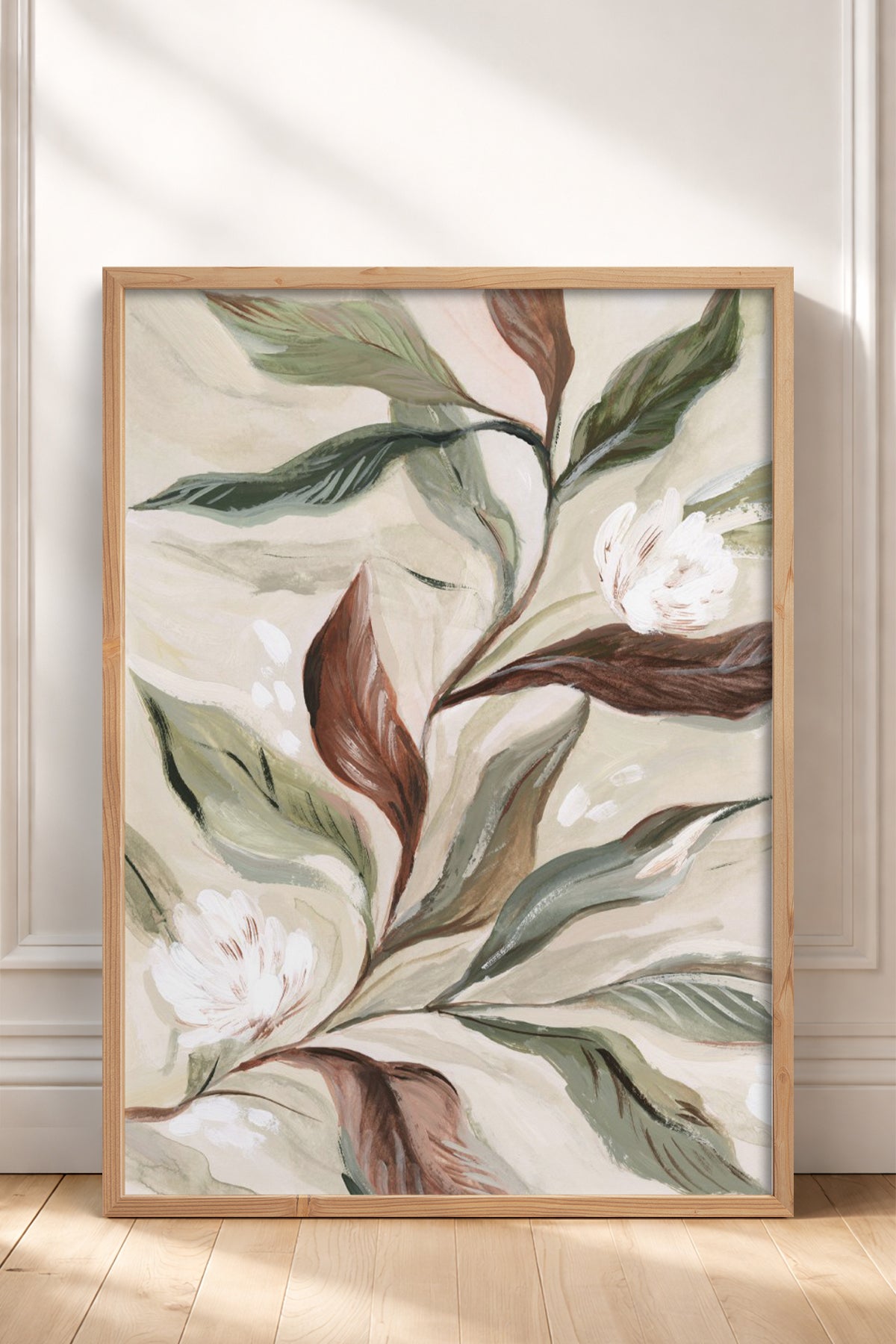 HOMEPACK Ahşap Çerçeveli Tablo Çerçeveli Poster Sanatsal Modern Duvar Dekoru BEK-8316