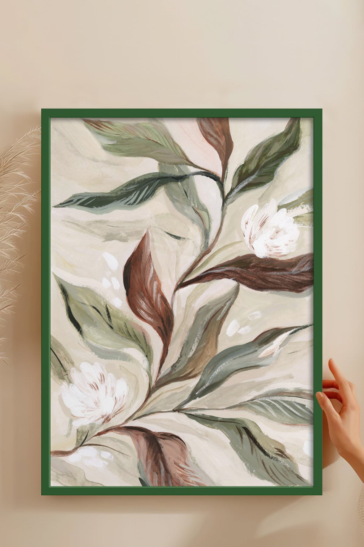HOMEPACK Ahşap Çerçeveli Tablo Çerçeveli Poster Sanatsal Modern Duvar Dekoru BEK-8316