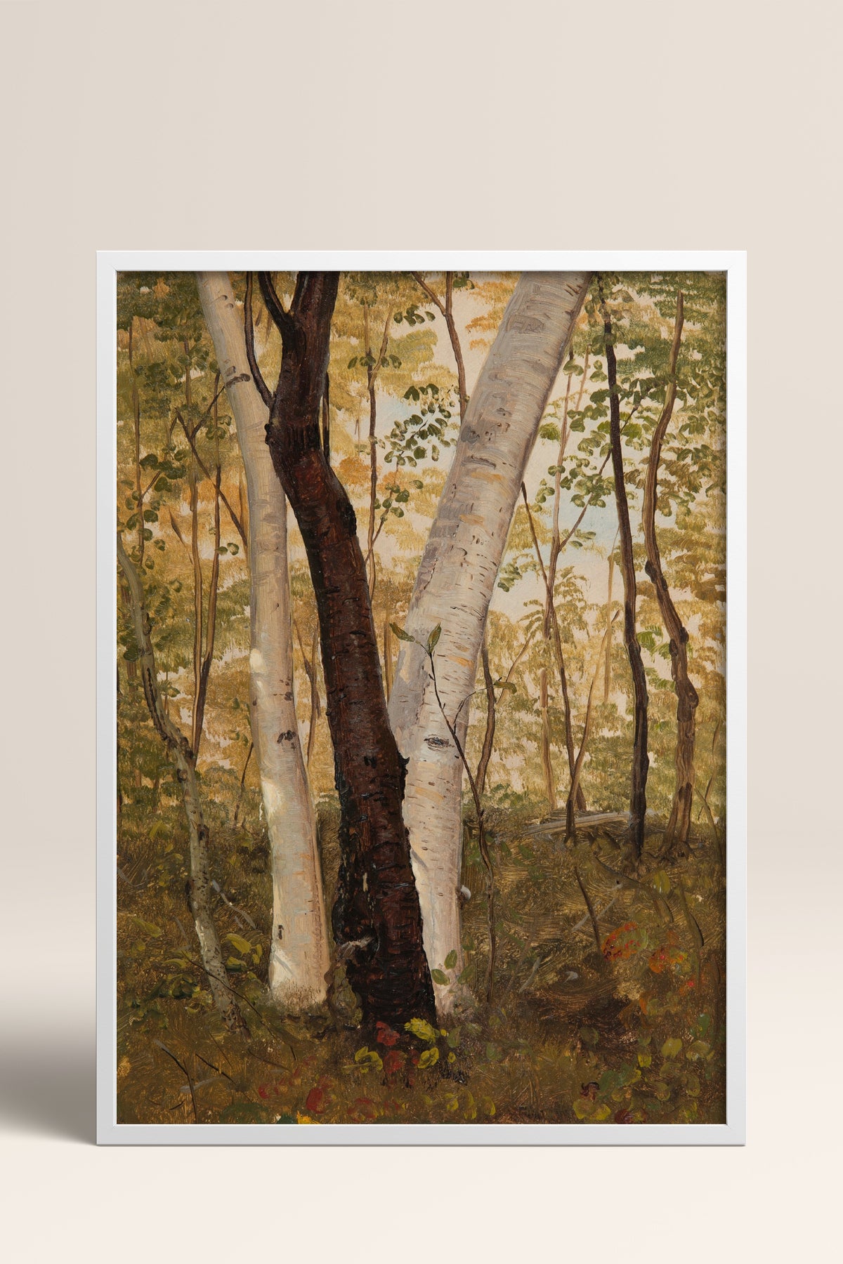 HOMEPACK Ahşap Çerçeveli Tablo Çerçeveli Poster Sanatsal Modern Duvar Dekoru BEK-8317