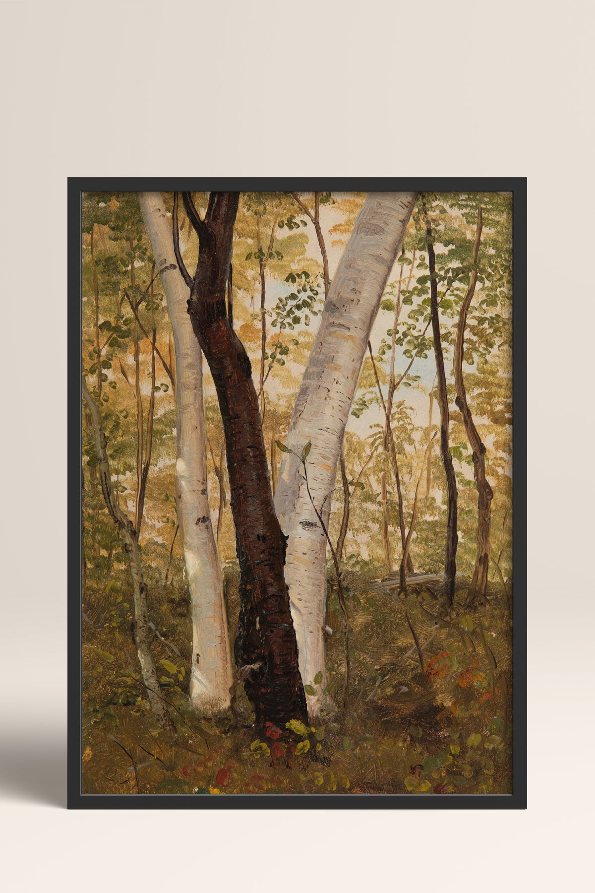 HOMEPACK Ahşap Çerçeveli Tablo Çerçeveli Poster Sanatsal Modern Duvar Dekoru BEK-8317