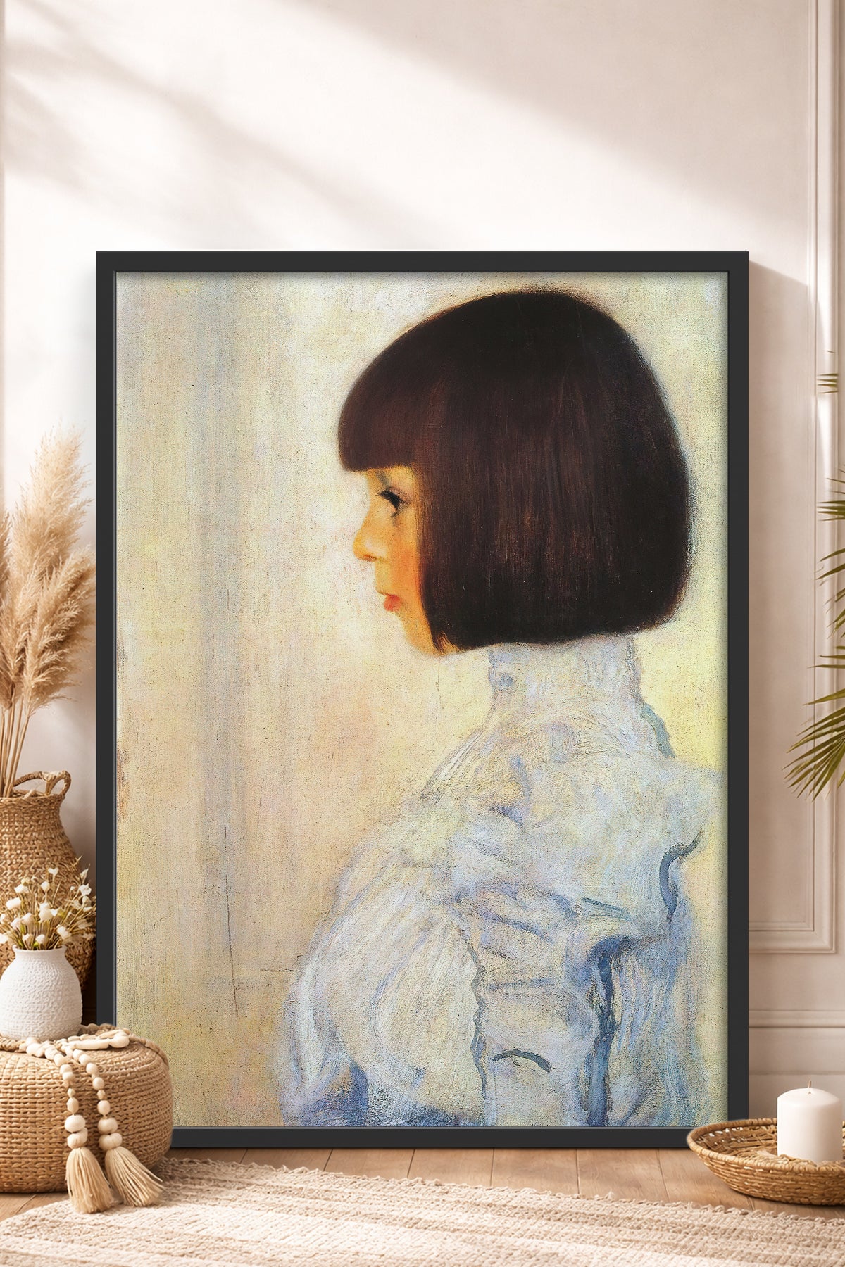 HOMEPACK Ahşap Çerçeveli Tablo Çerçeveli Poster Sanatsal Modern Duvar Dekoru BEK-8318