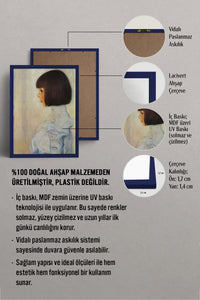 HOMEPACK Ahşap Çerçeveli Tablo Çerçeveli Poster Sanatsal Modern Duvar Dekoru BEK-8318