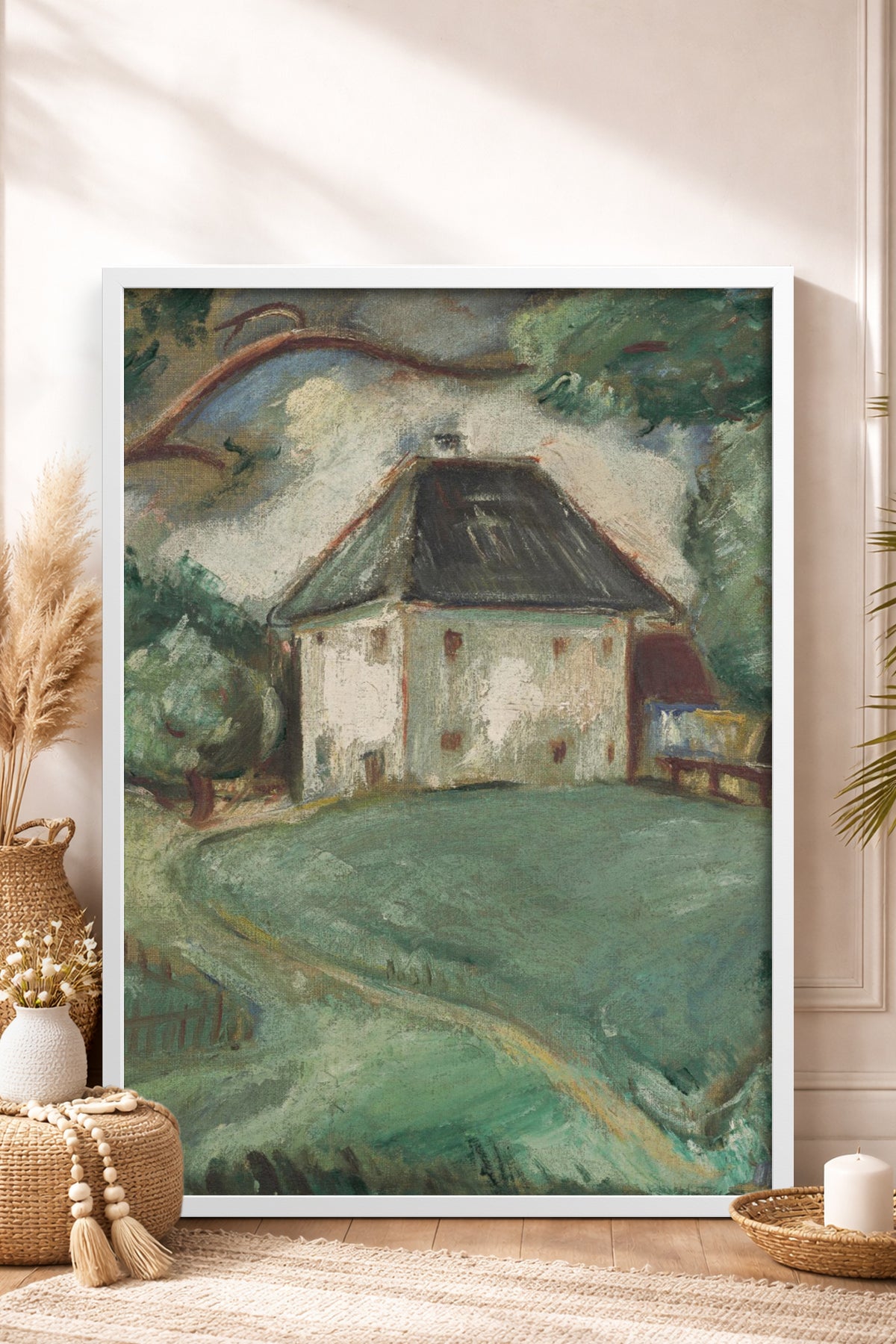 HOMEPACK Ahşap Çerçeveli Tablo Çerçeveli Poster Sanatsal Modern Duvar Dekoru BEK-8319