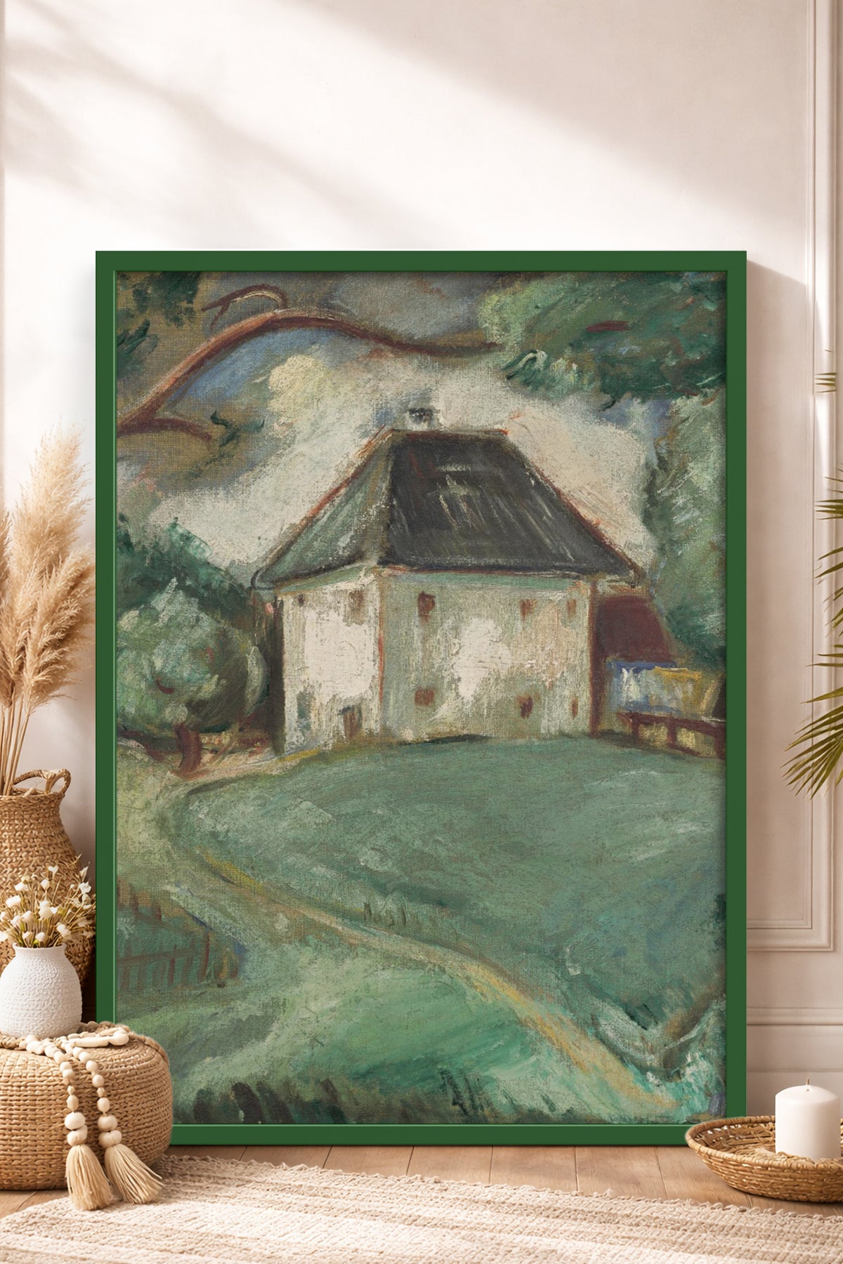 HOMEPACK Ahşap Çerçeveli Tablo Çerçeveli Poster Sanatsal Modern Duvar Dekoru BEK-8319