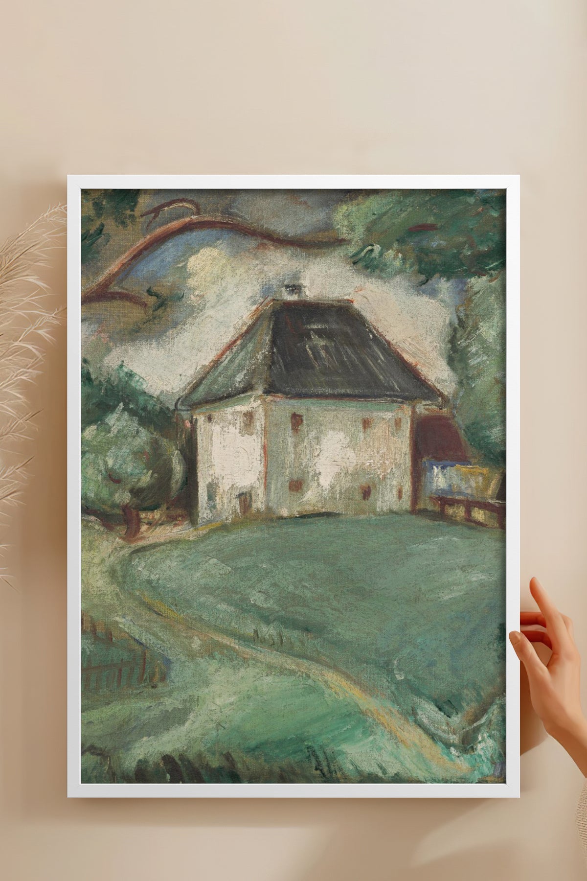 HOMEPACK Ahşap Çerçeveli Tablo Çerçeveli Poster Sanatsal Modern Duvar Dekoru BEK-8319