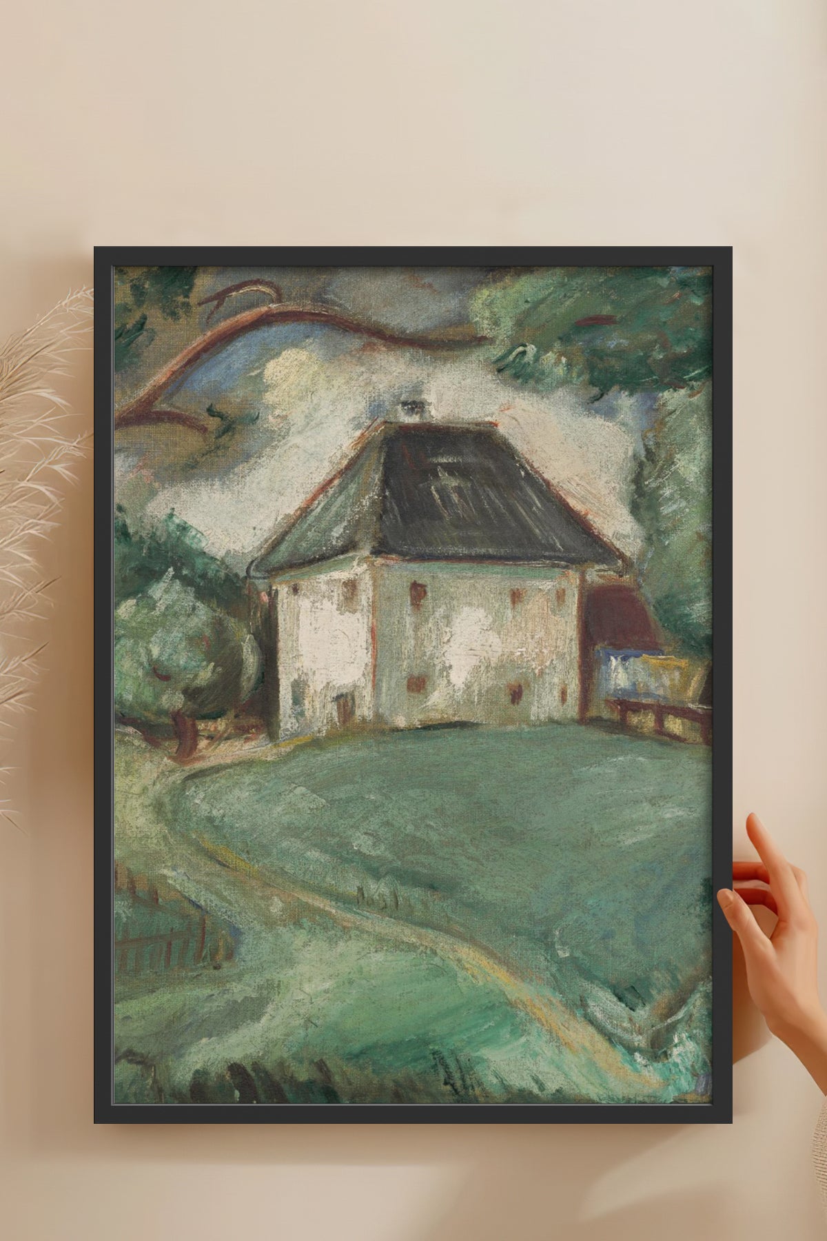 HOMEPACK Ahşap Çerçeveli Tablo Çerçeveli Poster Sanatsal Modern Duvar Dekoru BEK-8319