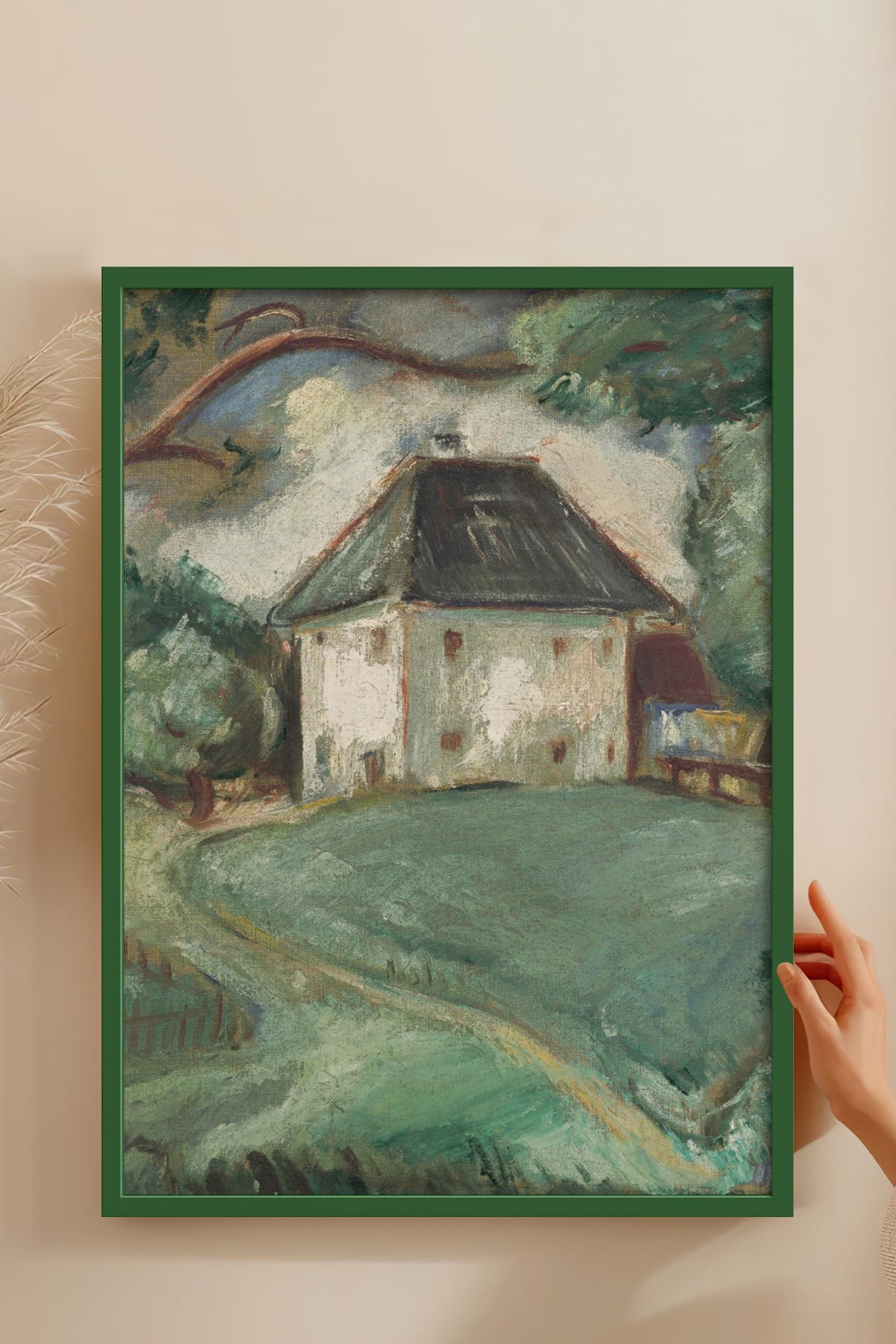 HOMEPACK Ahşap Çerçeveli Tablo Çerçeveli Poster Sanatsal Modern Duvar Dekoru BEK-8319