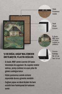 HOMEPACK Ahşap Çerçeveli Tablo Çerçeveli Poster Sanatsal Modern Duvar Dekoru BEK-8319