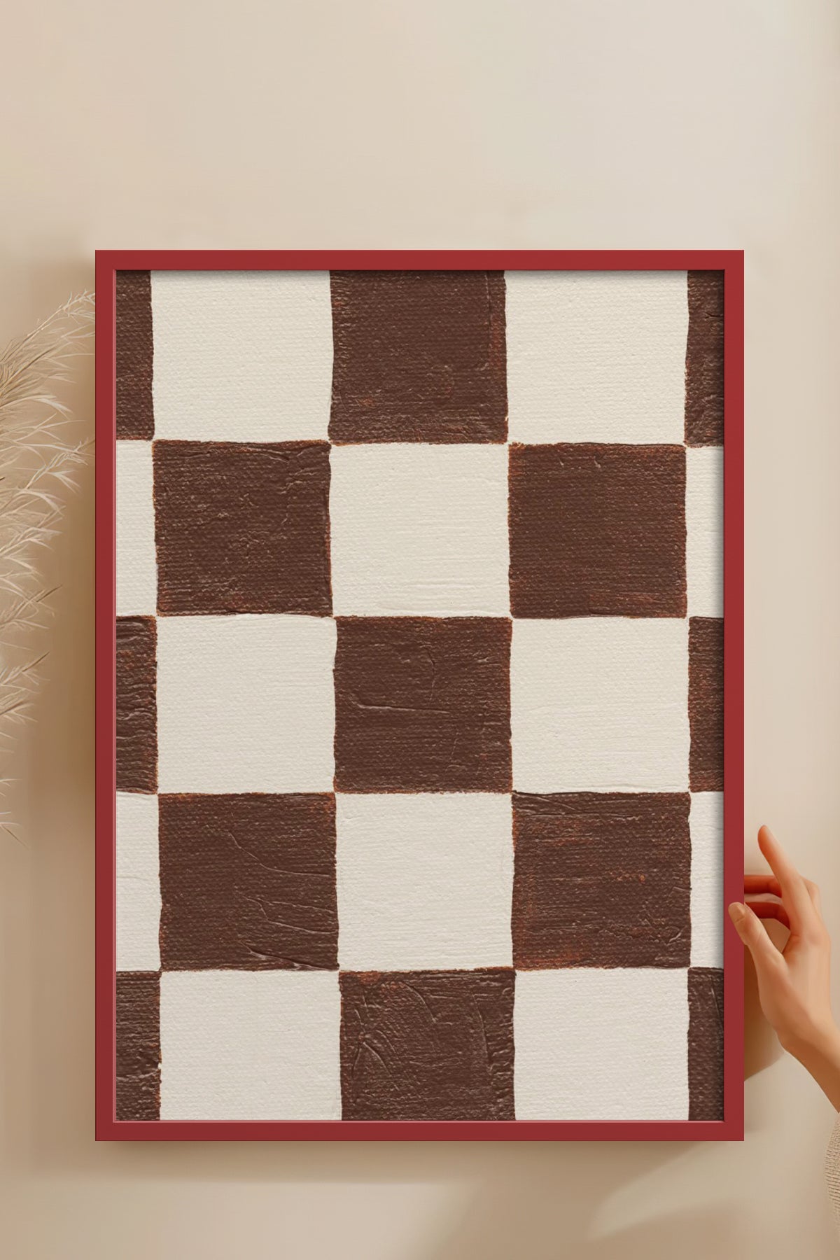 HOMEPACK Ahşap Çerçeveli Tablo Çerçeveli Poster Sanatsal Modern Duvar Dekoru BEK-8320