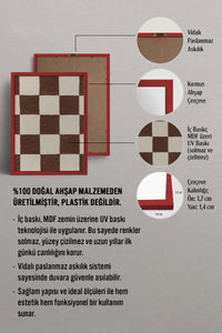 HOMEPACK Ahşap Çerçeveli Tablo Çerçeveli Poster Sanatsal Modern Duvar Dekoru BEK-8320