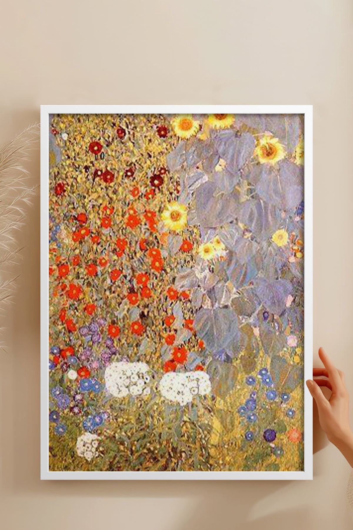 HOMEPACK Ahşap Çerçeveli Tablo Çerçeveli Poster Sanatsal Modern Duvar Dekoru BEK-8321
