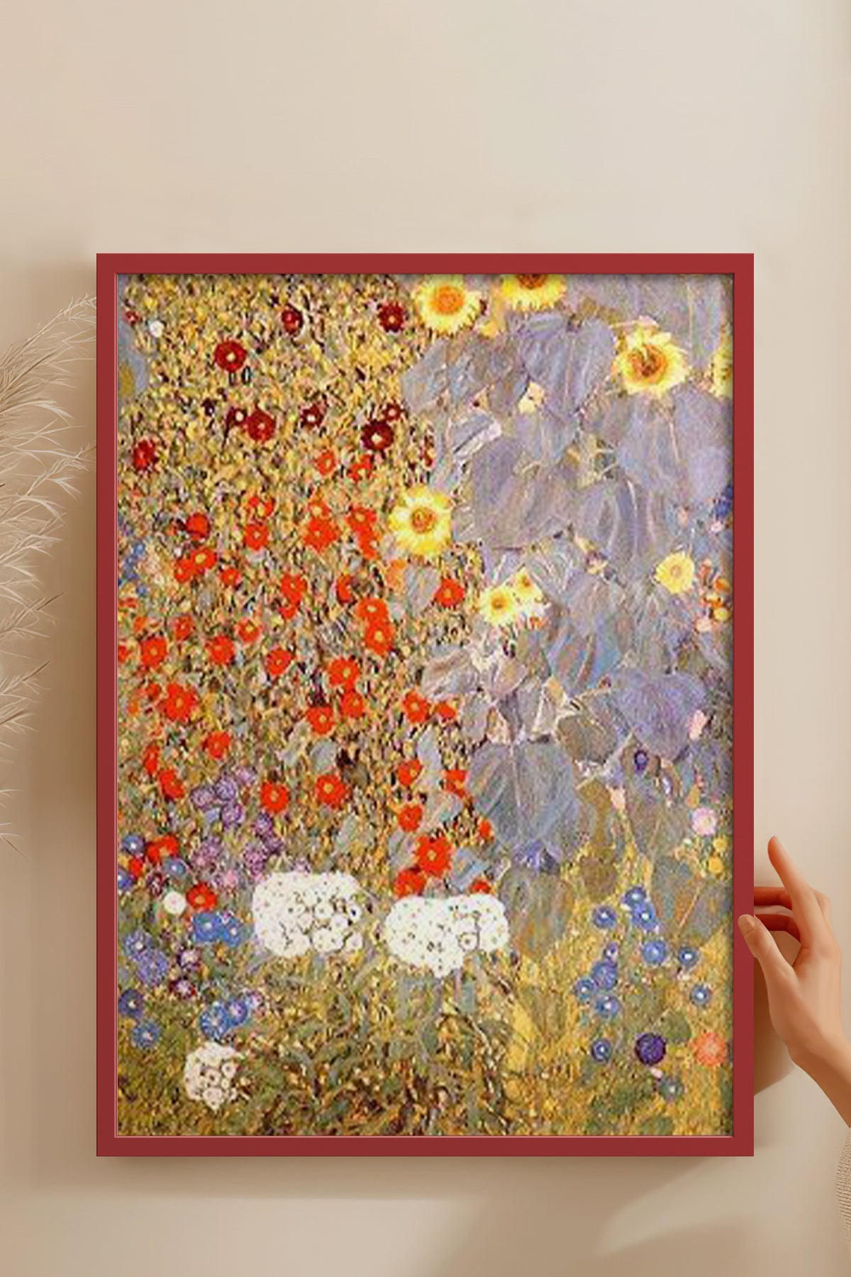 HOMEPACK Ahşap Çerçeveli Tablo Çerçeveli Poster Sanatsal Modern Duvar Dekoru BEK-8321
