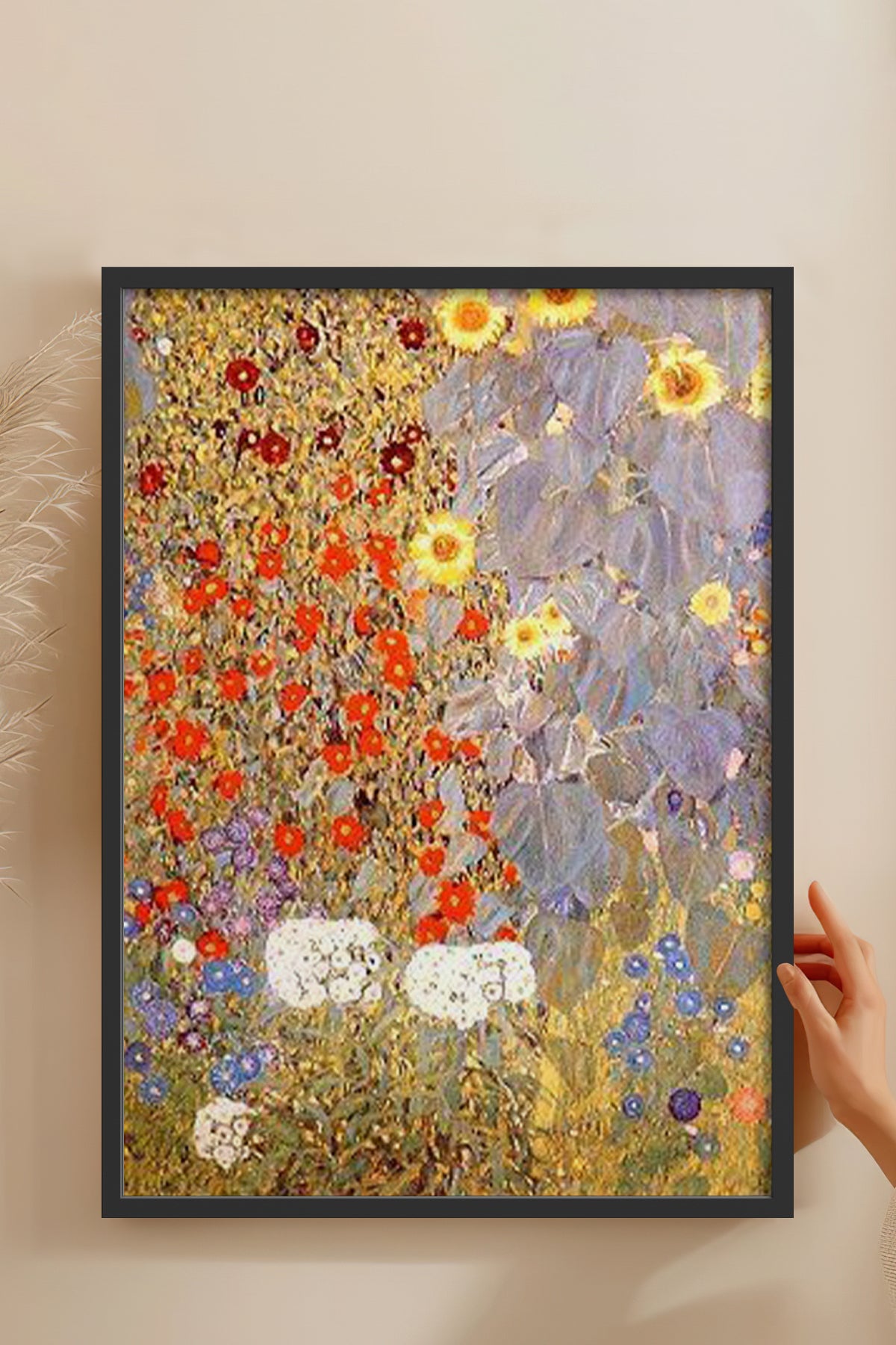HOMEPACK Ahşap Çerçeveli Tablo Çerçeveli Poster Sanatsal Modern Duvar Dekoru BEK-8321