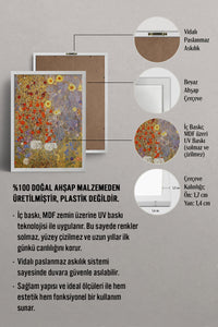 HOMEPACK Ahşap Çerçeveli Tablo Çerçeveli Poster Sanatsal Modern Duvar Dekoru BEK-8321