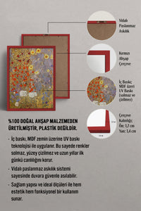 HOMEPACK Ahşap Çerçeveli Tablo Çerçeveli Poster Sanatsal Modern Duvar Dekoru BEK-8321