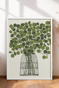 HOMEPACK Ahşap Çerçeveli Tablo Çerçeveli Poster Sanatsal Modern Duvar Dekoru BEK-8322