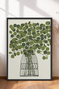 HOMEPACK Ahşap Çerçeveli Tablo Çerçeveli Poster Sanatsal Modern Duvar Dekoru BEK-8322