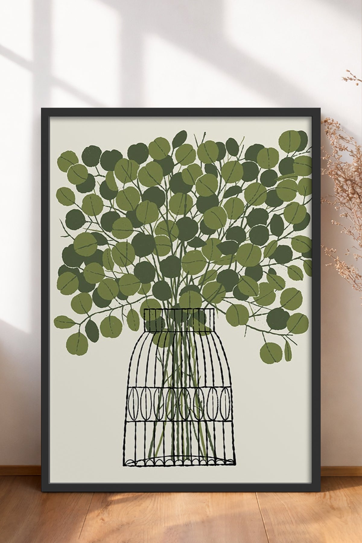HOMEPACK Ahşap Çerçeveli Tablo Çerçeveli Poster Sanatsal Modern Duvar Dekoru BEK-8322