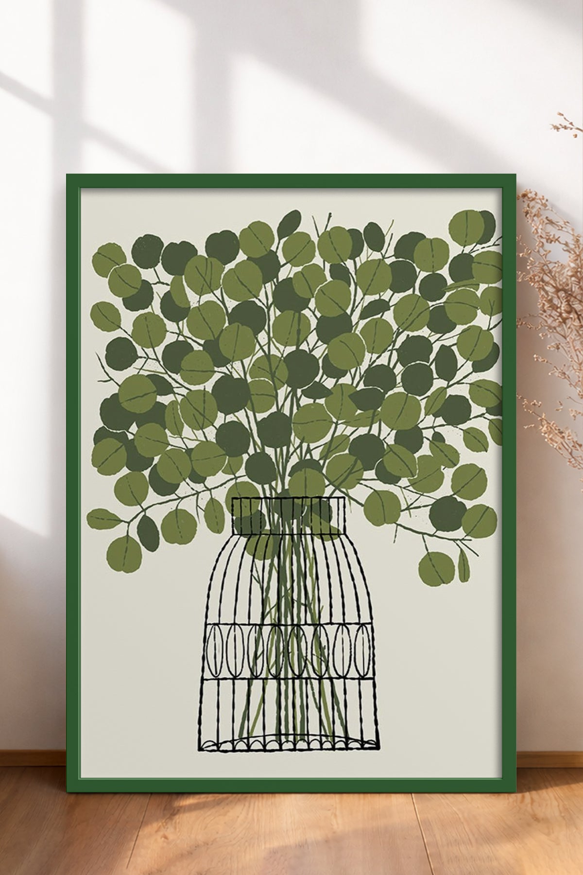HOMEPACK Ahşap Çerçeveli Tablo Çerçeveli Poster Sanatsal Modern Duvar Dekoru BEK-8322