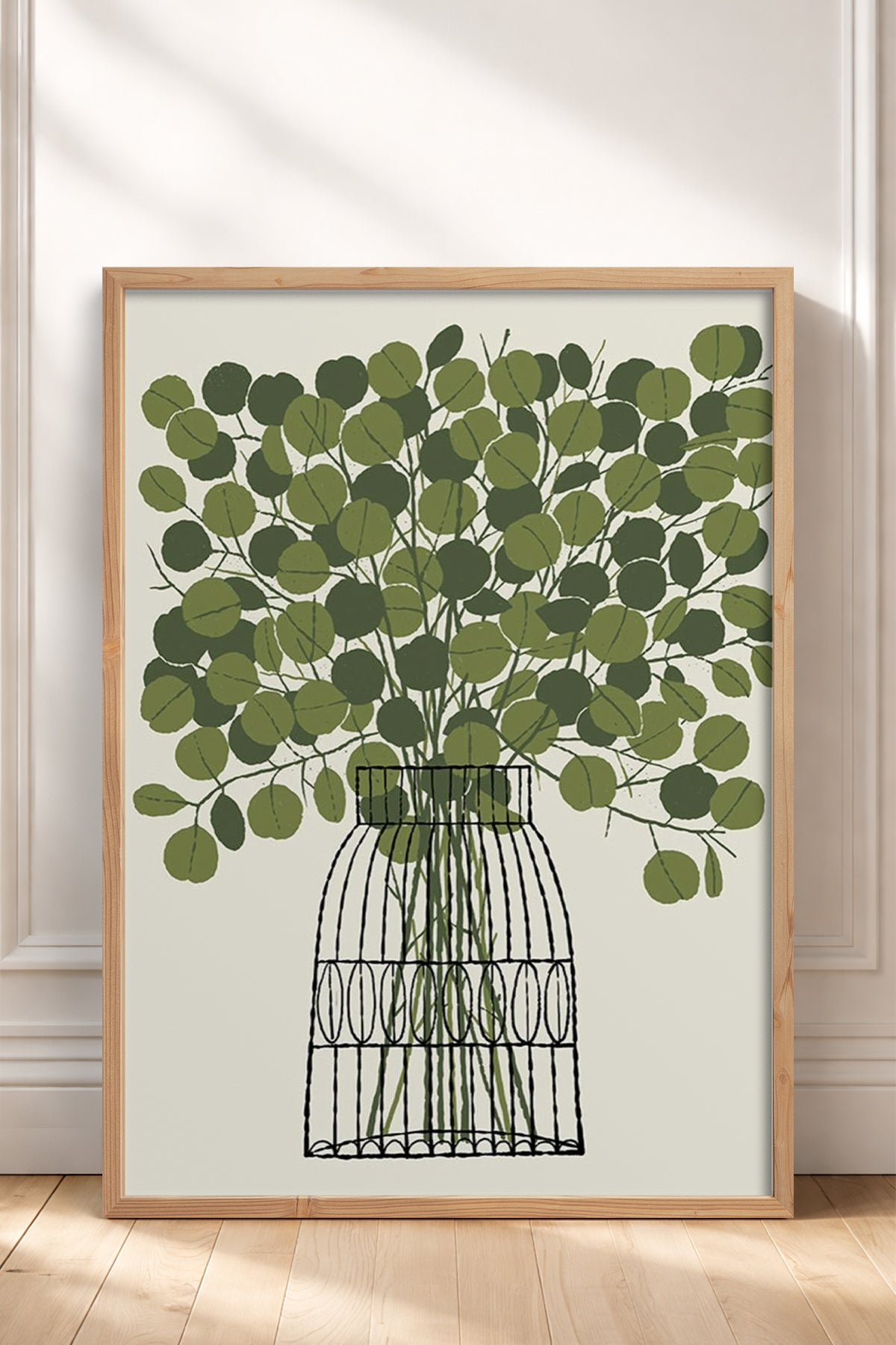 HOMEPACK Ahşap Çerçeveli Tablo Çerçeveli Poster Sanatsal Modern Duvar Dekoru BEK-8322