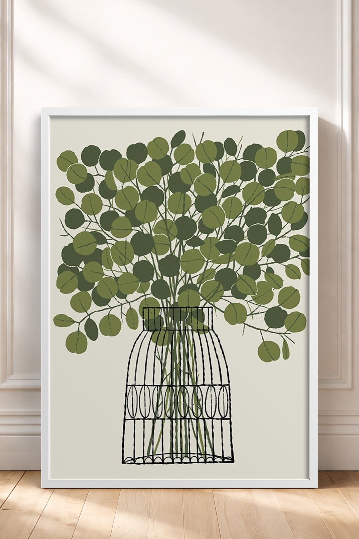HOMEPACK Ahşap Çerçeveli Tablo Çerçeveli Poster Sanatsal Modern Duvar Dekoru BEK-8322