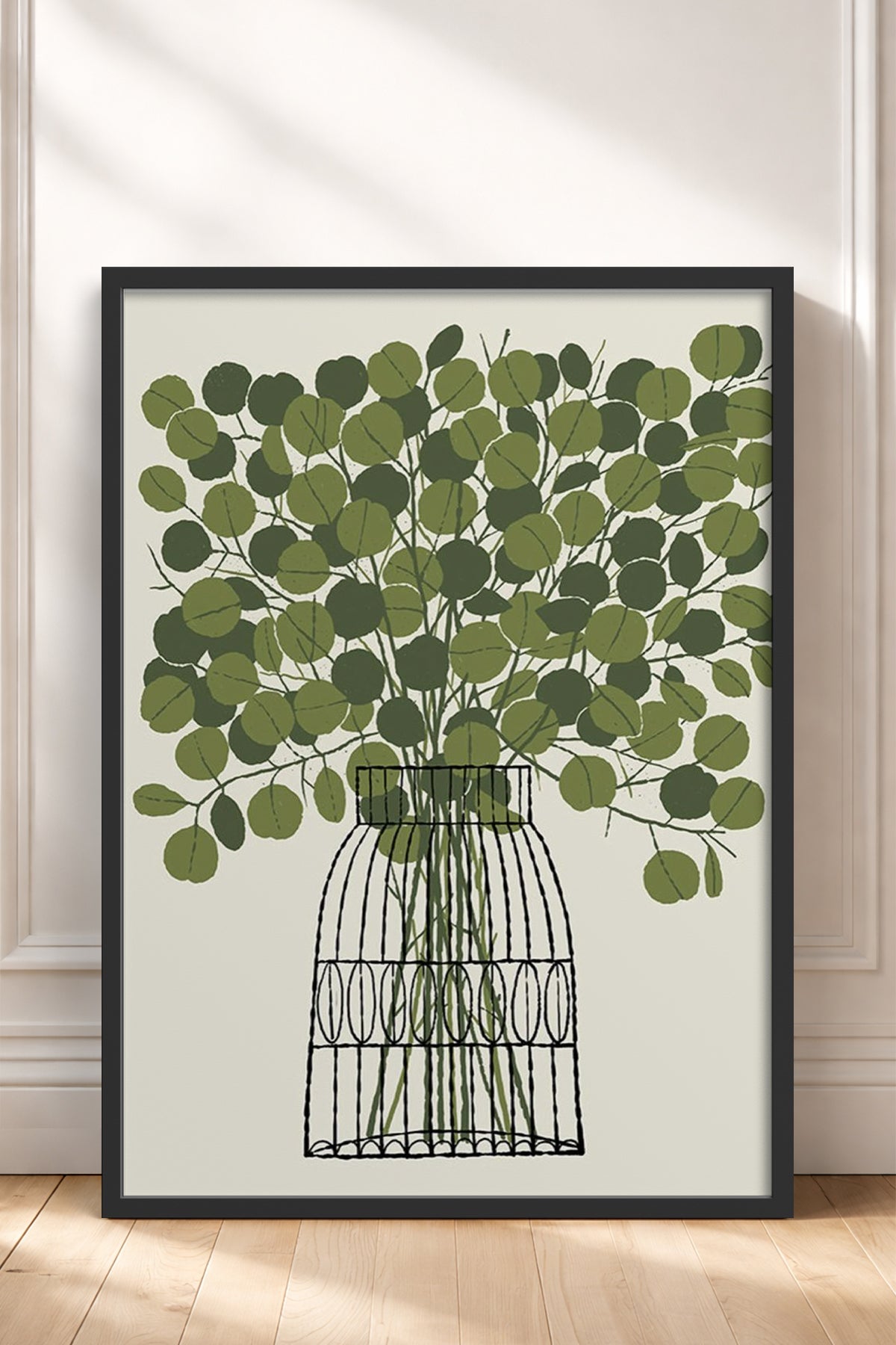 HOMEPACK Ahşap Çerçeveli Tablo Çerçeveli Poster Sanatsal Modern Duvar Dekoru BEK-8322