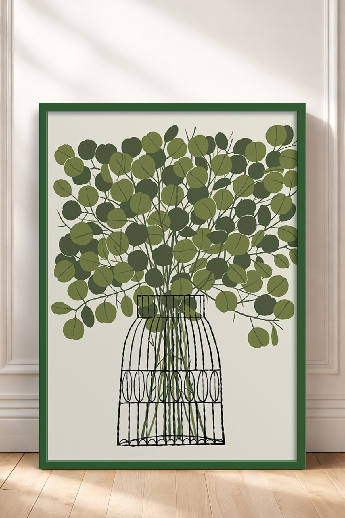 HOMEPACK Ahşap Çerçeveli Tablo Çerçeveli Poster Sanatsal Modern Duvar Dekoru BEK-8322