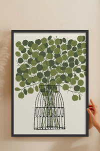HOMEPACK Ahşap Çerçeveli Tablo Çerçeveli Poster Sanatsal Modern Duvar Dekoru BEK-8322