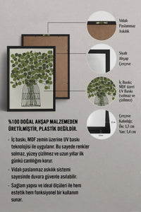 HOMEPACK Ahşap Çerçeveli Tablo Çerçeveli Poster Sanatsal Modern Duvar Dekoru BEK-8322