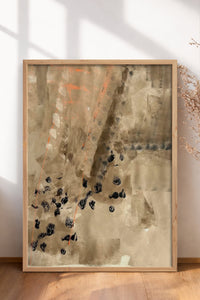 HOMEPACK Ahşap Çerçeveli Tablo Çerçeveli Poster Sanatsal Modern Duvar Dekoru BEK-8323