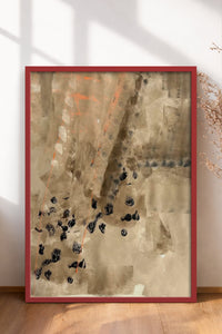 HOMEPACK Ahşap Çerçeveli Tablo Çerçeveli Poster Sanatsal Modern Duvar Dekoru BEK-8323