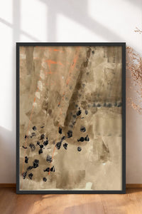 HOMEPACK Ahşap Çerçeveli Tablo Çerçeveli Poster Sanatsal Modern Duvar Dekoru BEK-8323