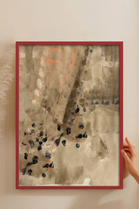 HOMEPACK Ahşap Çerçeveli Tablo Çerçeveli Poster Sanatsal Modern Duvar Dekoru BEK-8323